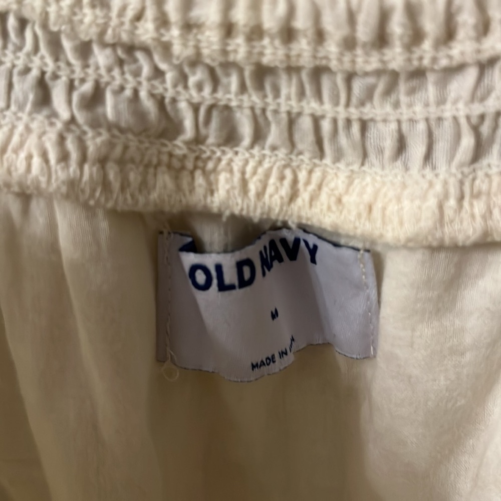 Cream Babydoll Dress - M - Old Navy - Picture 3 of 3